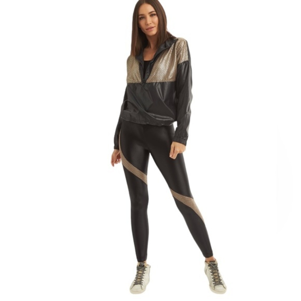 Koral Black and Gold Leggings